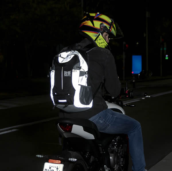 reflective backpack, motorcycle backpack, riderbag