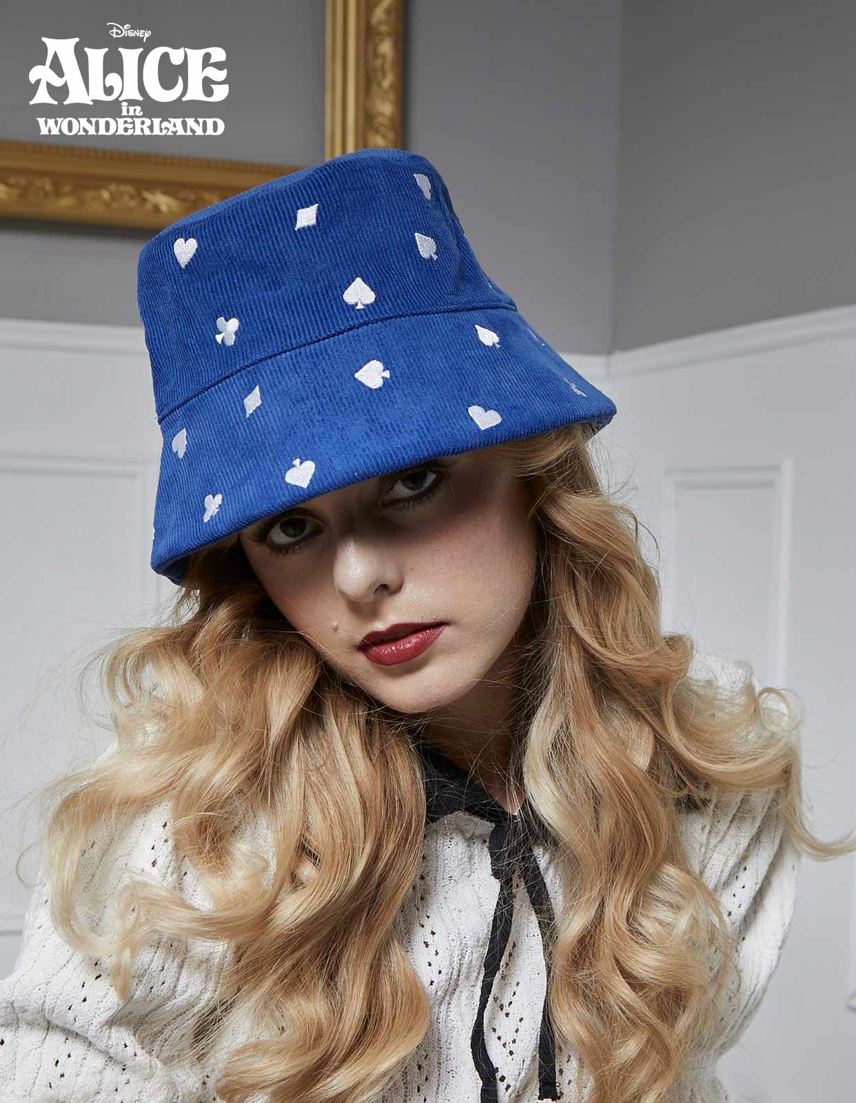 Disney Alice in Wonderland Full Of Wonders Bucket Hat (Navy) - Milliot  Co product image