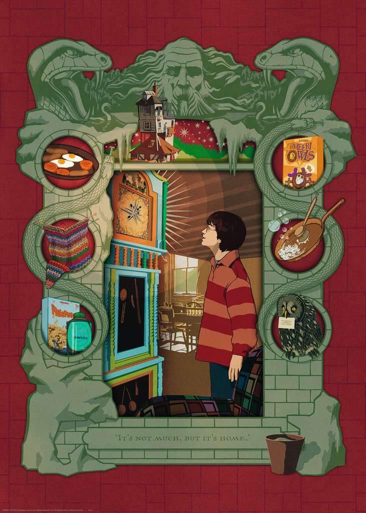 Ravensburger Puzzle | Harry Potter bei der Weasley Familie (1000 Teile) - Stuffbringer