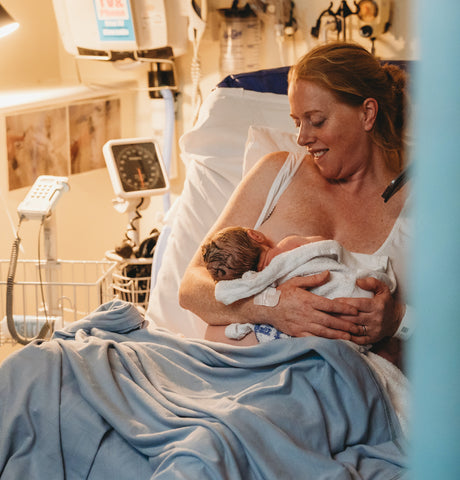 New mum and baby at Tunbridge Wells hospital after birth - Tunbridge Wells hypnobirthing antenatal classes