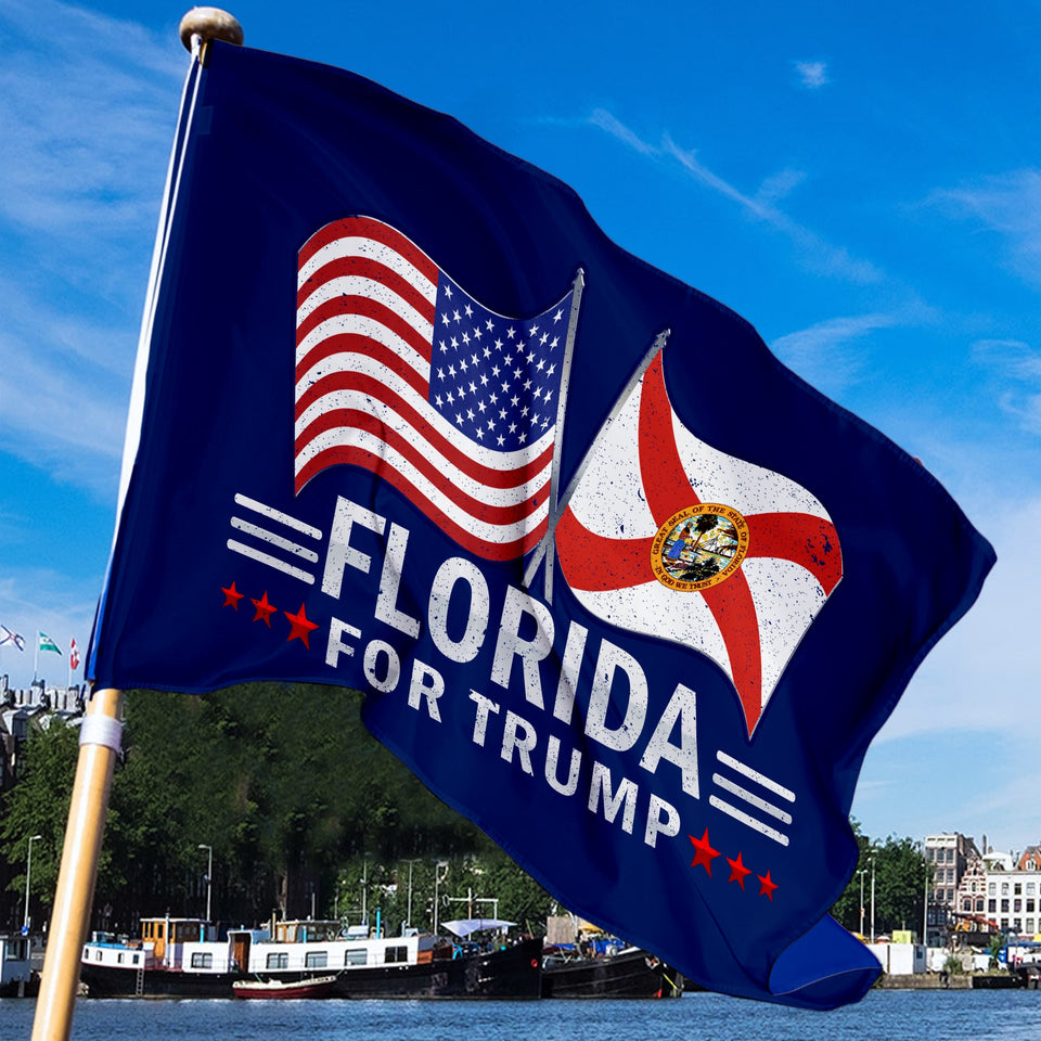 Florida For Trump 3 x 5 Flag - Limited Edition Dual Flags – Republican Dogs