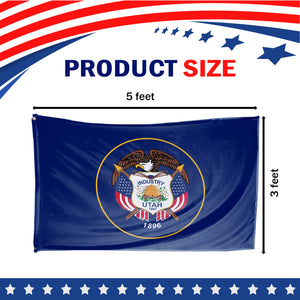 Utah State Flag 3 x 5 Feet
