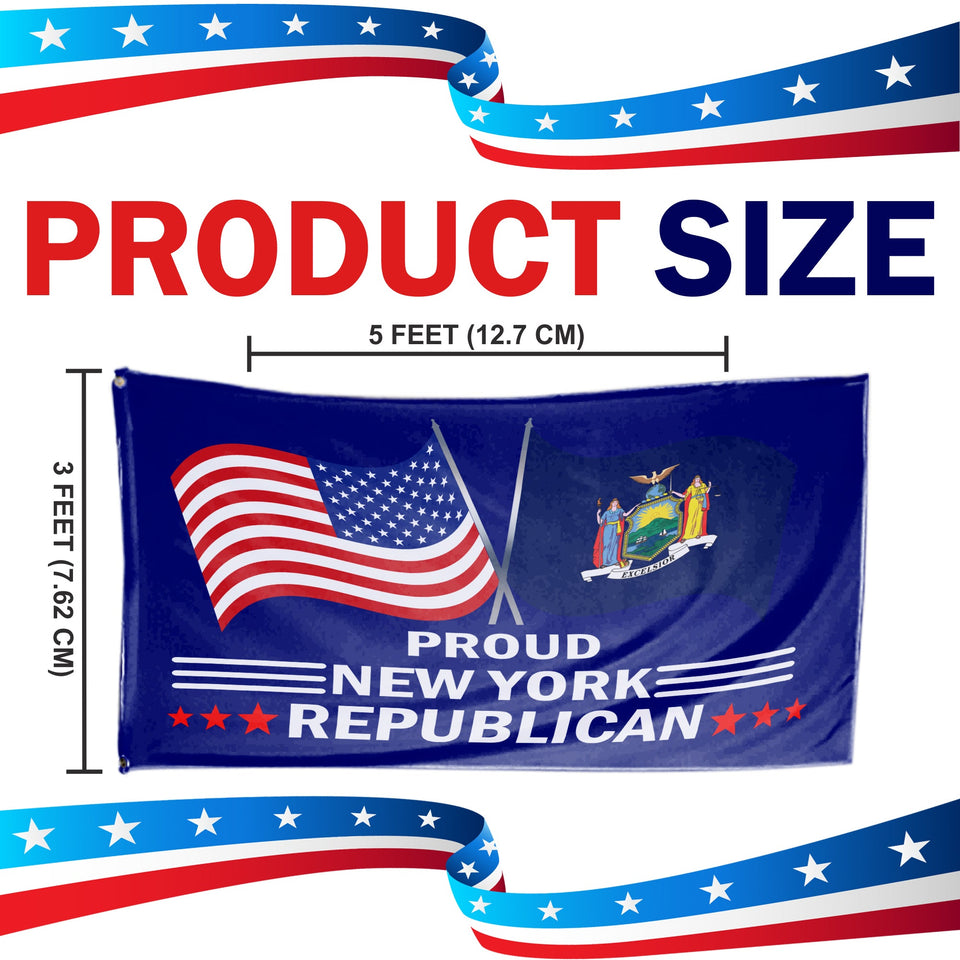 Proud New York Republican 3 x 5 Flag - Limited Edition Flags