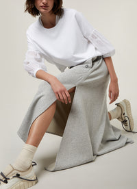 soft sweater voile | white