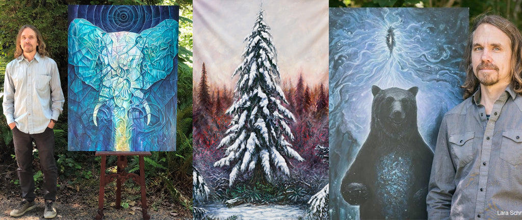 Visionary Artist Moksha Marquardt featured artist of Third Eye Tapestries