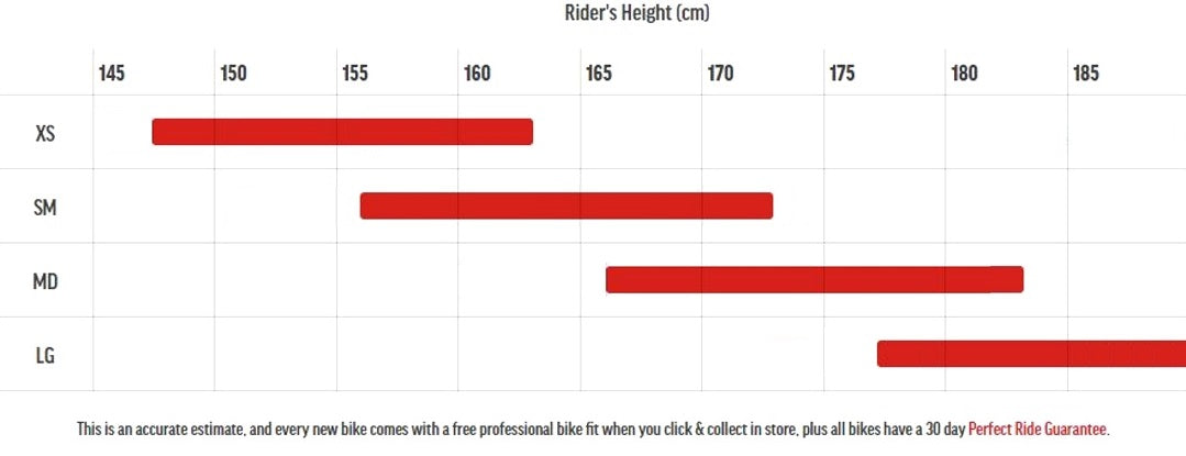 Merida Matts Bike Sizing Chart