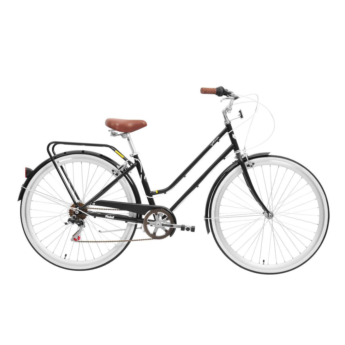 pedal uptown cruiser bike classic white