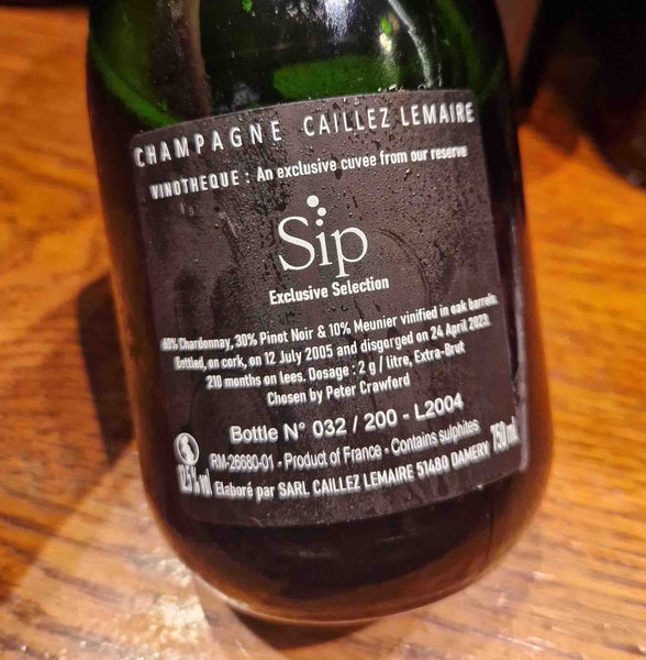 Caillez Lemaire Vinotheque 2004