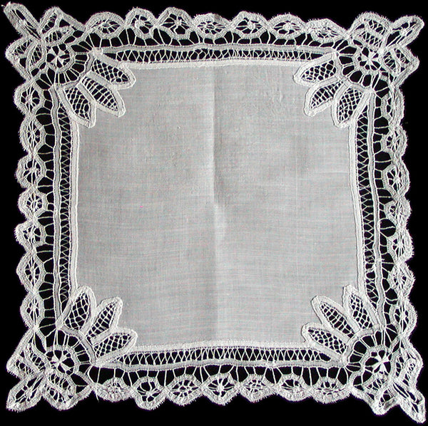 Handmade Battenberg Lace Antique Wedding Handkerchief – Gypsy Rosalie's ...