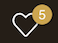 Picture of favourites menu button, that looks like a heart