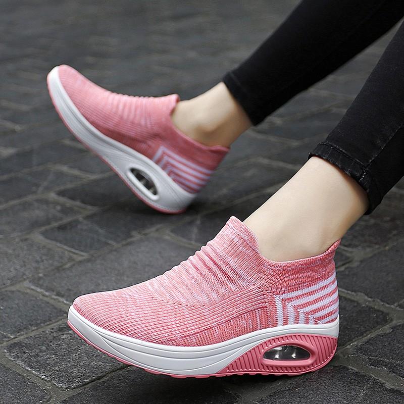 Women's Elastic Stretchable Breathable Walking Shoes