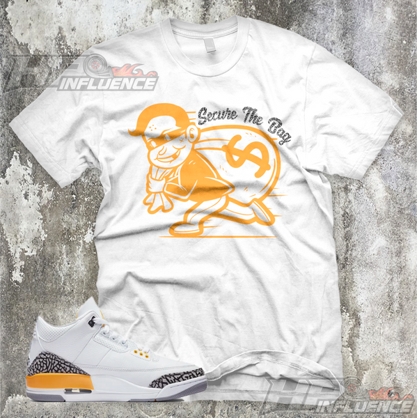 laser orange graphic tee