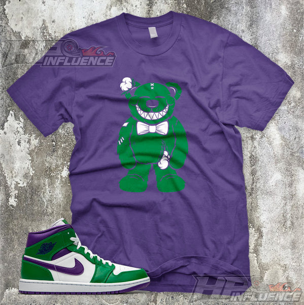 green and purple jordan 1 shirt