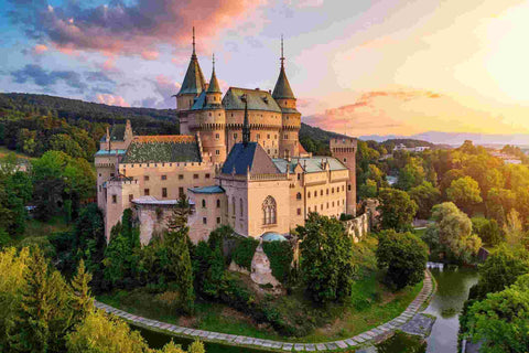 castle in sunset