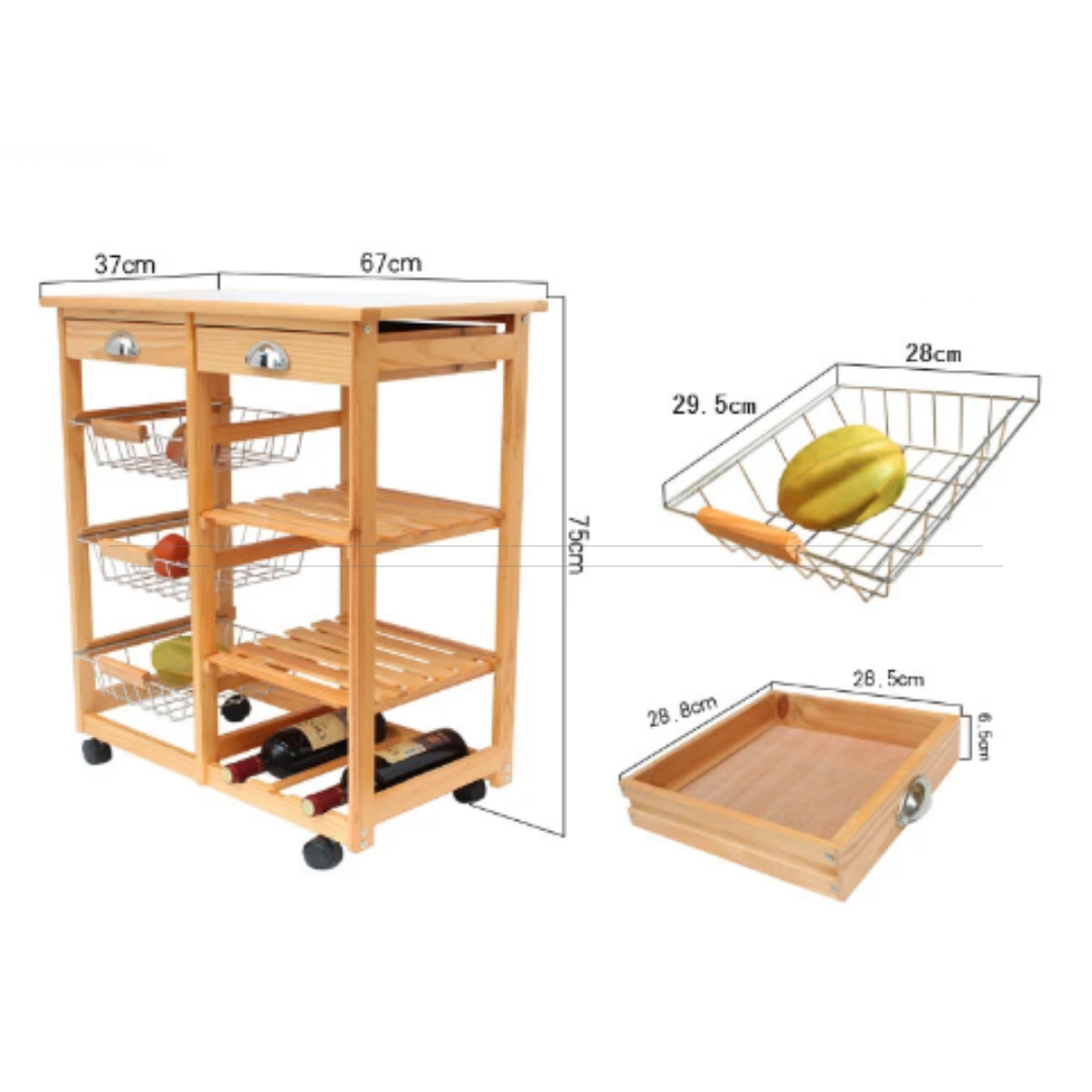 Kellen Kitchen Cart Square Kitchen