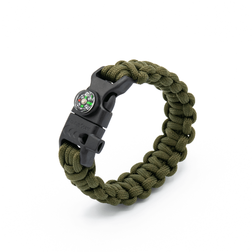 10.5 Glow In Dark Survival Paracord Bracelets & Buckles With Whistle