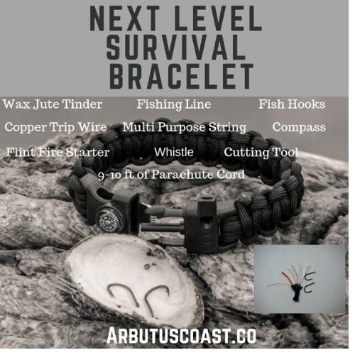 10 in 1 survival bracelet