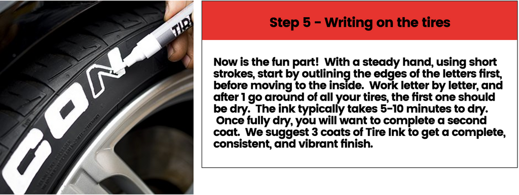  Protect_DIP The Tire Pen TirePen Lettering Paint Pen Tire Ink  Permanent Tire Marker (White) : Automotive