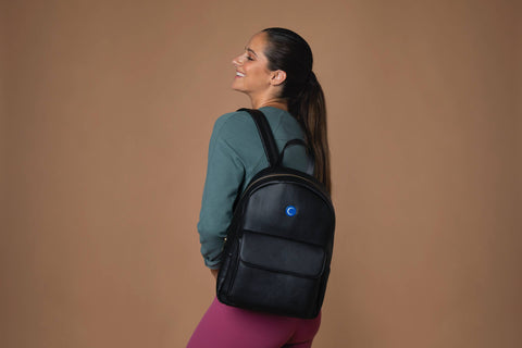 woman backpack