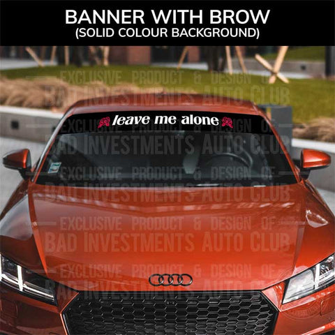 Always Take The Long Way JDM Windshield Banner by Bad Investments