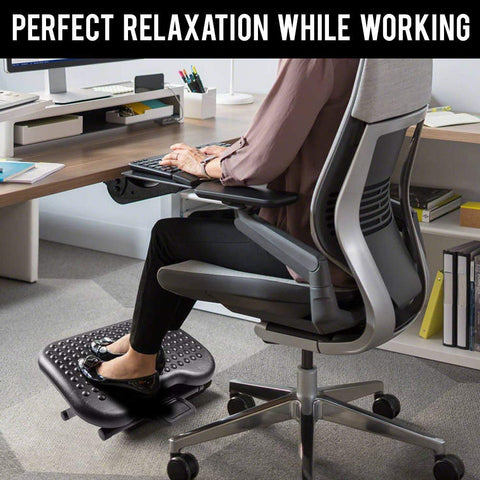 Adjustable Tilting Footrest Under Desk Ergonomic Office Foot Rest