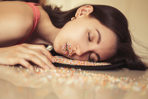 Woman Sleeping On Sugar