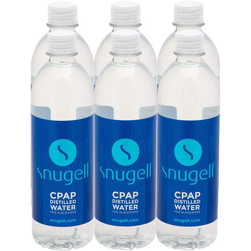 Snugell Distilled Water for Humidifiers | 6 Bottle Pack 20oz H20