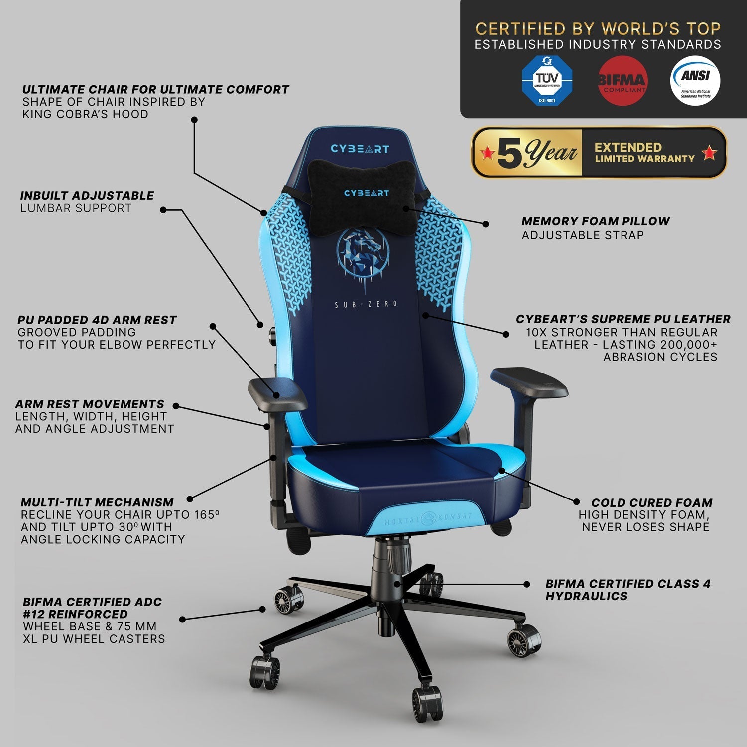 subzero gaming chair