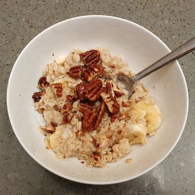 Overnight Oats with pecans by Fortune Favors