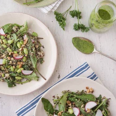 Green Goddess salad with pecans