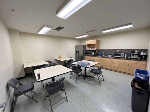 Break room at new facility