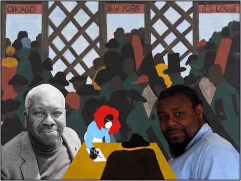 Artist Jacob Lawrence and Artist Vincent Keele