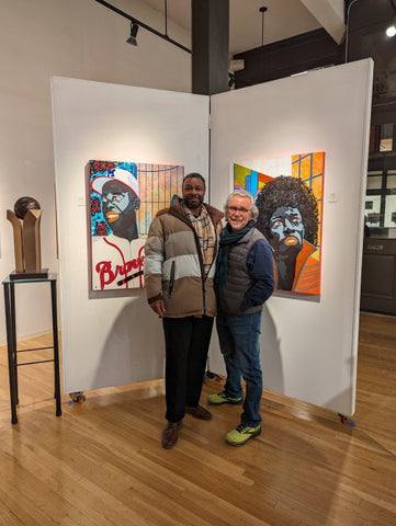 Vincent Keele Art Gallery Show - Hank Aaron 240 Painting