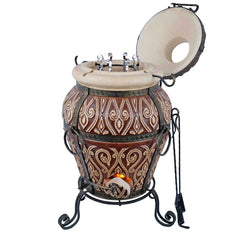 Tandoor oven on a white background