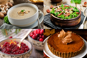 4 delicious Thanksgiving recipes.