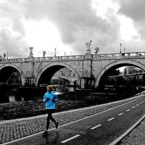 woman jogging