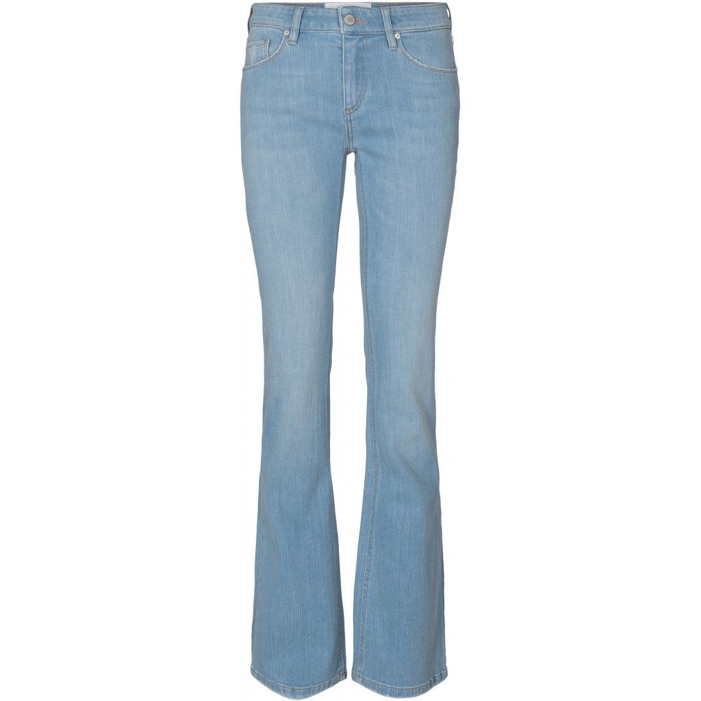PIESZAK JEANS dame - Swan flare jeans, Savannah wash – By and Nature