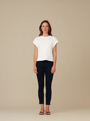 skab Læs blok PIESZAK JEANS dame - Paulina Swan Ankle - Navy Blue – By Hand and Nature