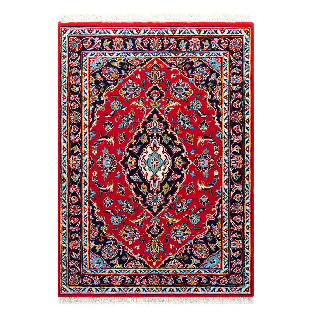ペルシャ手織り絨毯　ウール　玄関マット　カーシャーン　70×100cm