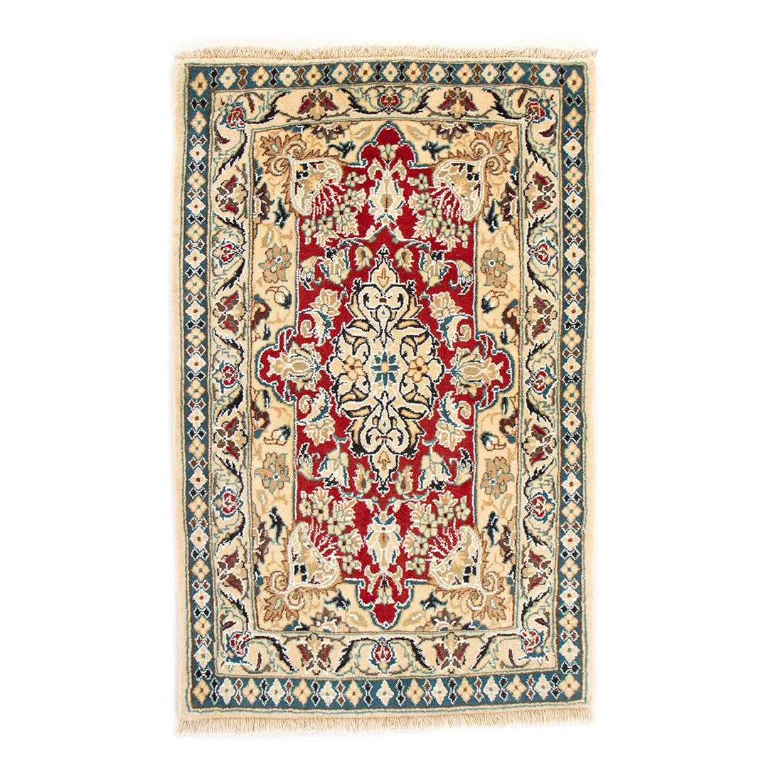 ペルシャ手織り絨毯　ウール　玄関マット　ナイン　60×98cm