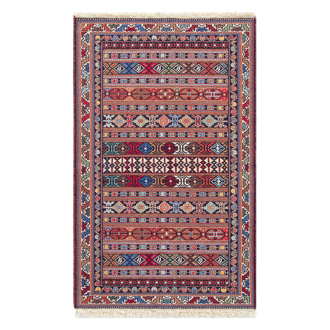 ペルシャ手織りキリム　ウール　ラグ　シルジャン　66×105cm