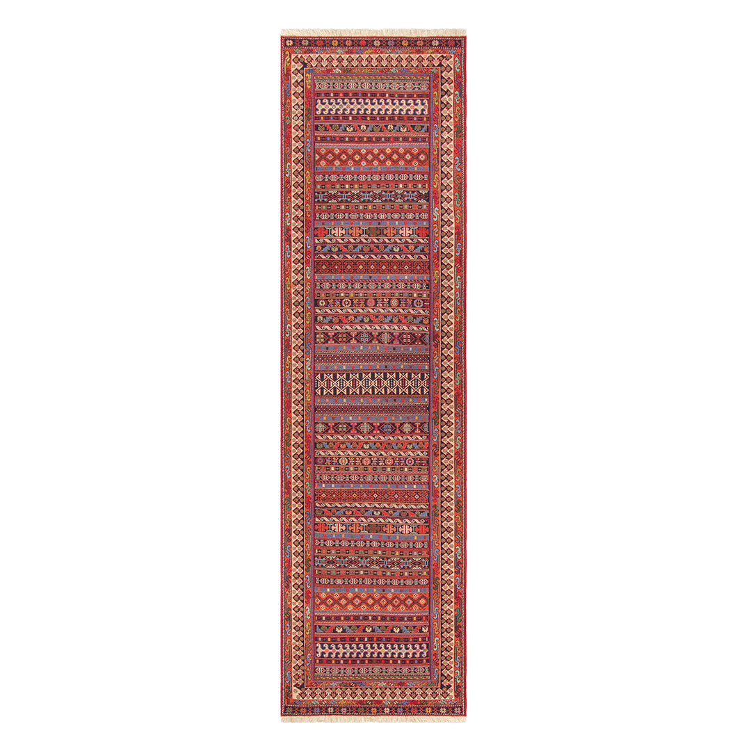 ペルシャ手織りキリム　ウール　ラグ　シルジャン　75×282cm