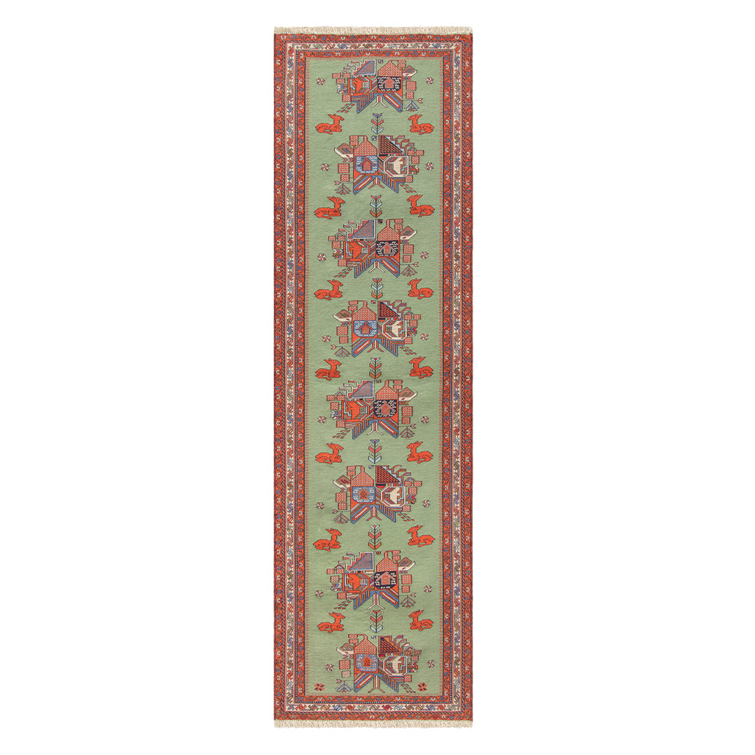 ペルシャ手織りキリム　ウール　ラグ　シルジャン　69×235cm