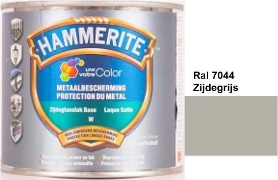 Meenemen Voorbereiding modder Hammerite Metaallak Lak- 2 in 1 ( primer en eindlaag) - metaal - RAL 7012 -  Basaltgrijs - 1 l zijdeglans | Verf Koning