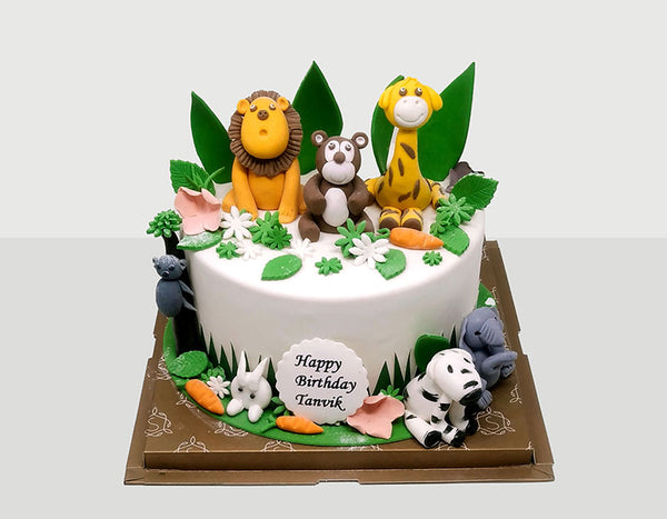 Jungle Cake | For a first birthday party. I haven't done muc… | Flickr