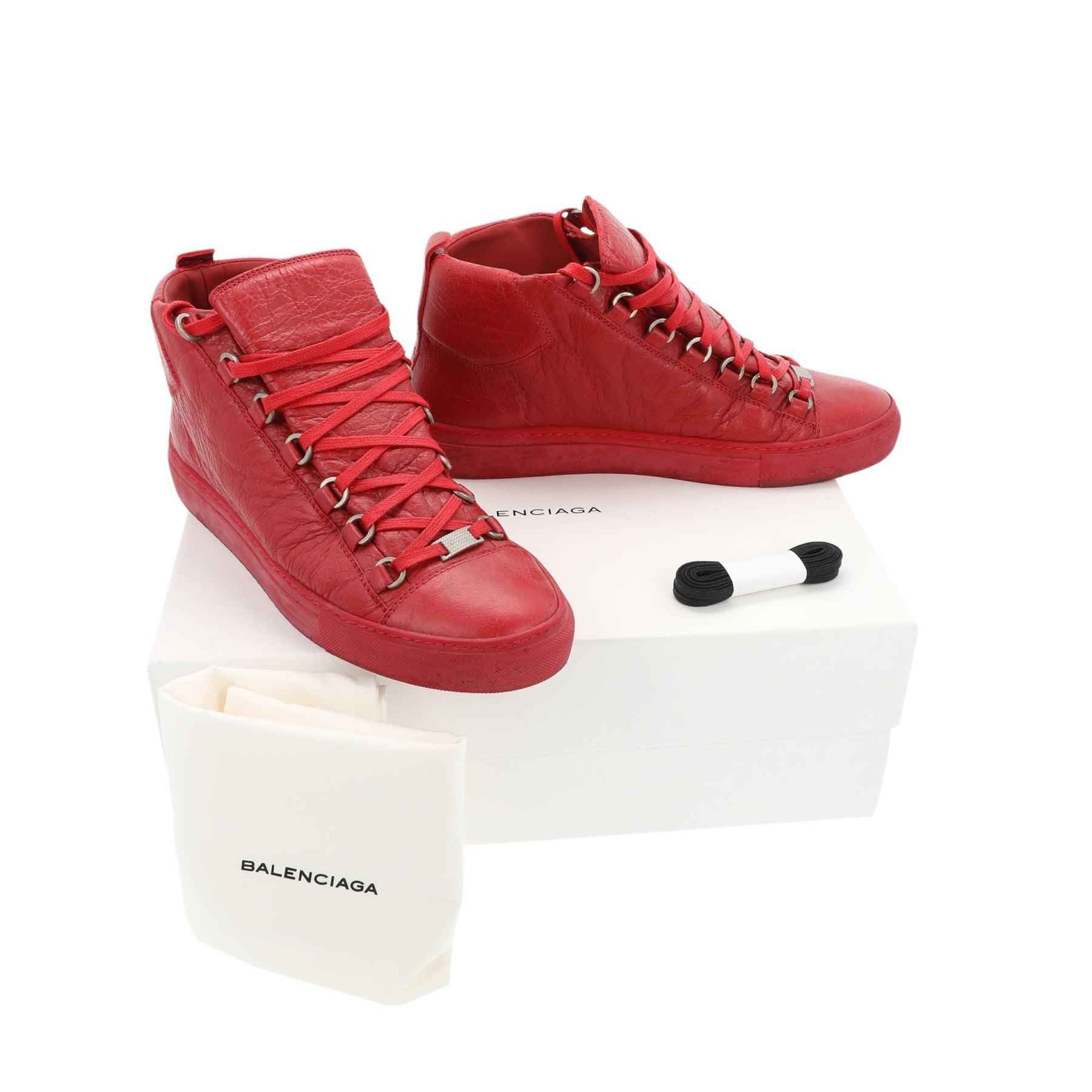 Balenciaga Arena Leather High Sz 43 10 Thick Sole Sneaker Shoe MSRP 545  Classic  eBay