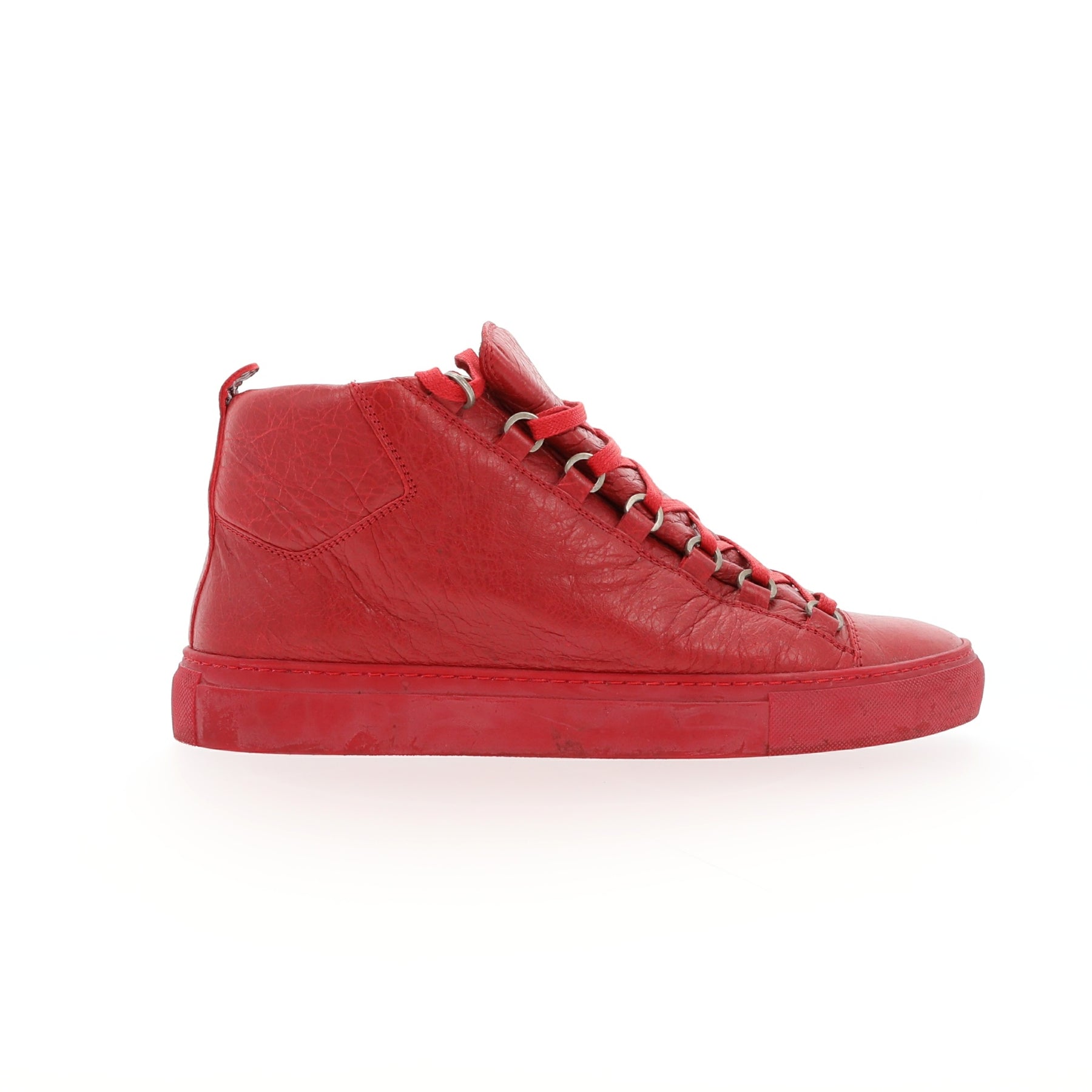 Balenciaga Arena High Top Red Leather Shoes Sneakers US 11 EU 45  eBay