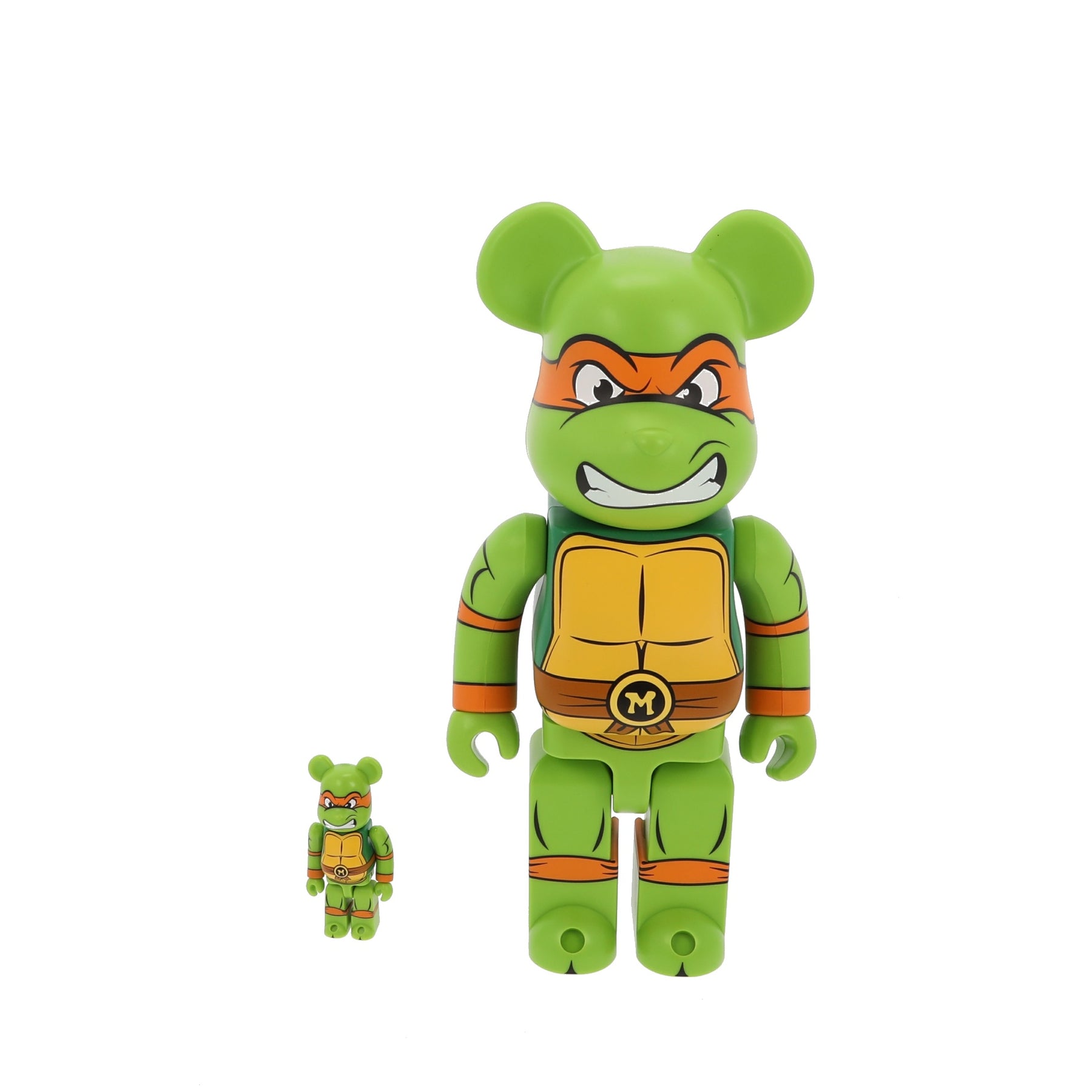 400% & 100% Bearbrick set - Michelangelo – Fancy Lux