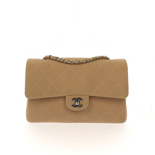 CHANEL Lambskin Quilted Medium Chanel 19 Flap Dark Beige