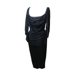 Vivienne Westwood draped black dress